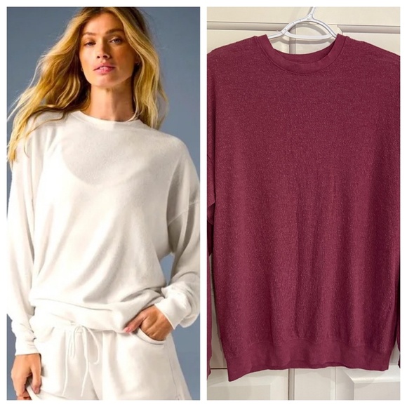 Alo Yoga oho Pullover Purple 42000 - Picture 1 of 13